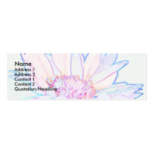 Flor artsy, plantilla de tarjeta de visita