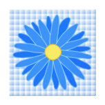 Flor azul brillante impresion de lienzo