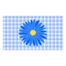 Flor azul brillante plantillas de tarjetas personales
