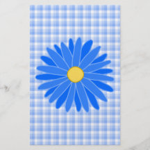 Flor azul brillante tarjetones