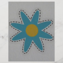 flor azul tarjeta publicitaria