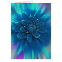 FLOR AZUL TARJETÓN