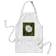 Flor blanca delantales
