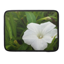 Flor blanca pura fundas para macbook pro