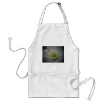 Flor blanca suave delantales