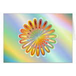 Flor brillante felicitación