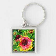 Flor combinada llavero