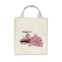 Flor de cerezo bolsas de mano