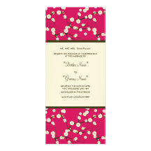 Flor de cerezo del rosa de la invitación del boda