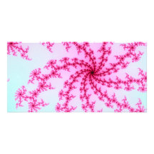 Flor de cerezo - remolinos rosados apacibles del f tarjeta personal con foto