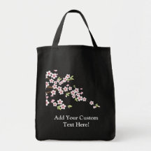 Flor de cerezo rosada suave bolsas de mano