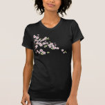 Flor de cerezo rosada suave camiseta