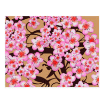 Flor de cerezo tarjeta postal