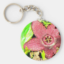Flor de estrellas de mar - cactus púrpura/flor suc llaveros personalizados