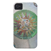 Flor de Gaudi iPhone 4 Fundas
