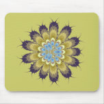 Flor de la acción de gracias del fractal alfombrilla de ratón
