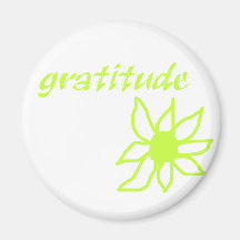 flor de la gratitud imán para frigorifico