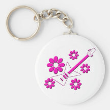 Flor de la guitarra llaveros