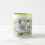 Flor de la magnolia taza
