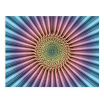 Flor de la mandala de Digitaces tarjetas postales