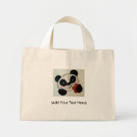 Flor de la panda, (añada su texto aquí) bolsas