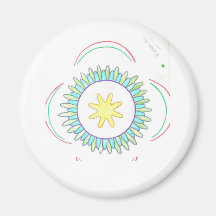 flor de la paz iman para frigorífico