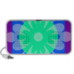 flor de la púrpura del verde azul altavoz de viajar