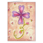 Flor de la tarjeta del día de San Valentín