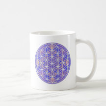 Flor de la vida (color 3) tazas de café