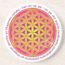 Flor de la vida/del mantra de Moola Posavasos Manualidades