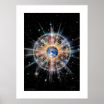 Flor de la vida en la tierra posters