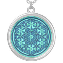 Flor de la vida - estilo 01 del botón joyerias personalizadas
