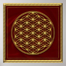 Flor de la vida oro - Flower of life - Poster