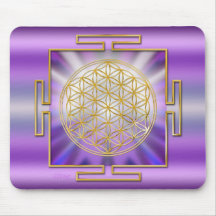 Flor de la vida Yantra Alfombrillas De Raton