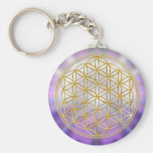 Flor de la vida Yantra Llaveros Personalizados