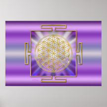 Flor de la vida Yantra Poster