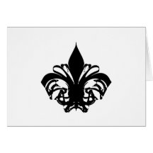 Flor de lis 10 tarjetas
