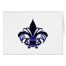 Flor de lis 8 tarjetas