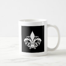 Flor de lis 9 taza de café
