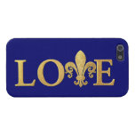 Flor de lis, amor iPhone 5 carcasas