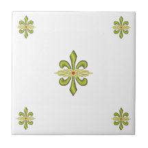 Flor de lis azulejos ceramicos