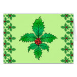 Flor de lis del acebo tarjeton