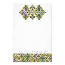 Flor de lis del carnaval de la raya papeleria de diseño