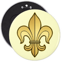 Flor de lis del oro pin