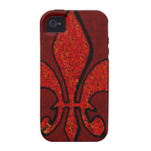 Flor de lis iPhone 4 funda