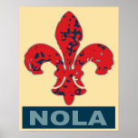 Flor de lis Nola Posters