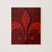 Flor de lis puzzle con fotos