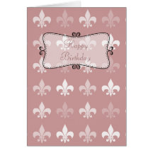 Flor de lis tarjeta