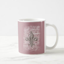 Flor de lis taza de café