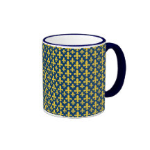 Flor de lis taza de café